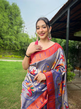 Maharastrian Designer Paithani Soft Silk Saree